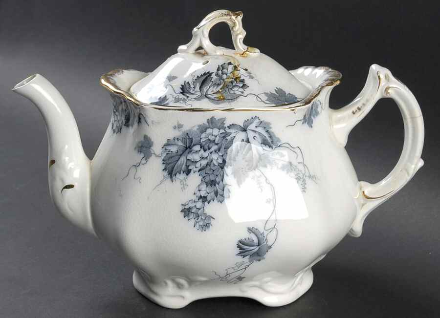 Kent Blue Teapot & Lid by Alfred Meakin-1