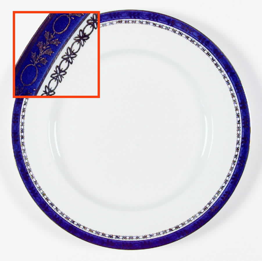 Kingsdale Cobalt Blue Dinner Plate by Alfred Meakin-1