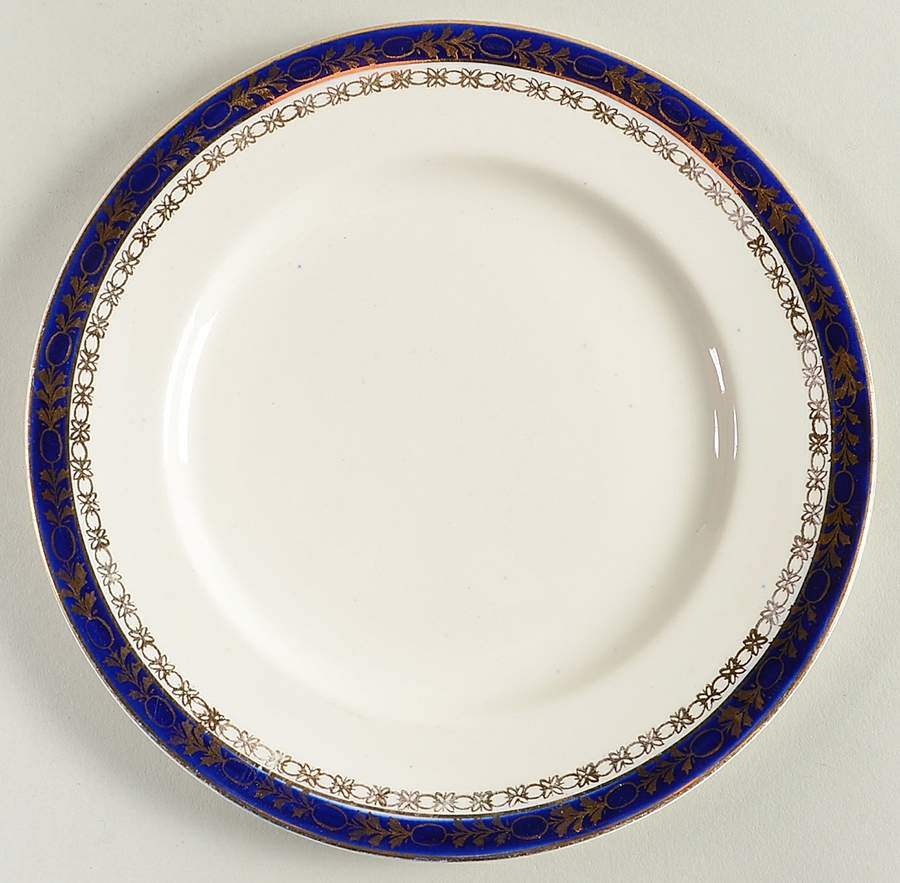 Kingsdale Cobalt Blue Dessert/Pie Plate by Alfred Meakin-1
