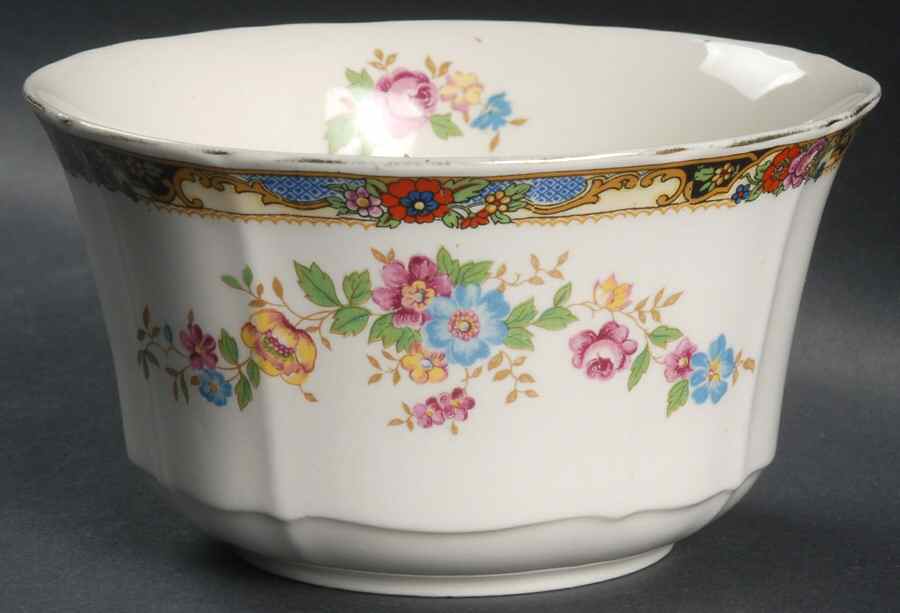 Loretto Cranberry Bowl by Alfred Meakin-1