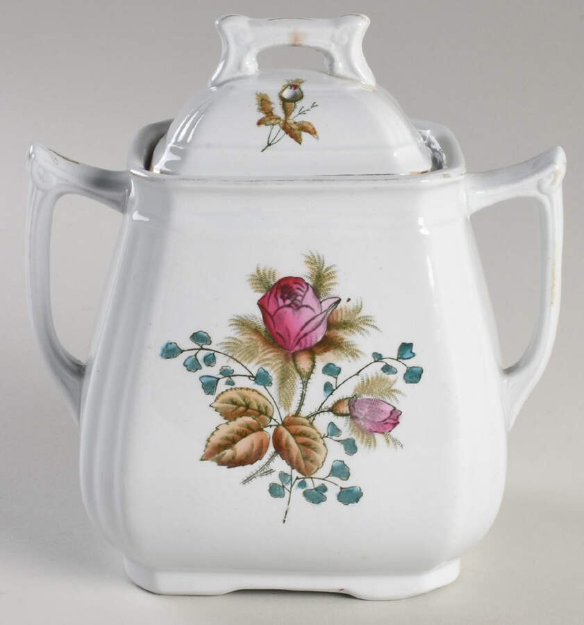 MEA1 Sugar Bowl & Lid by Alfred Meakin-1