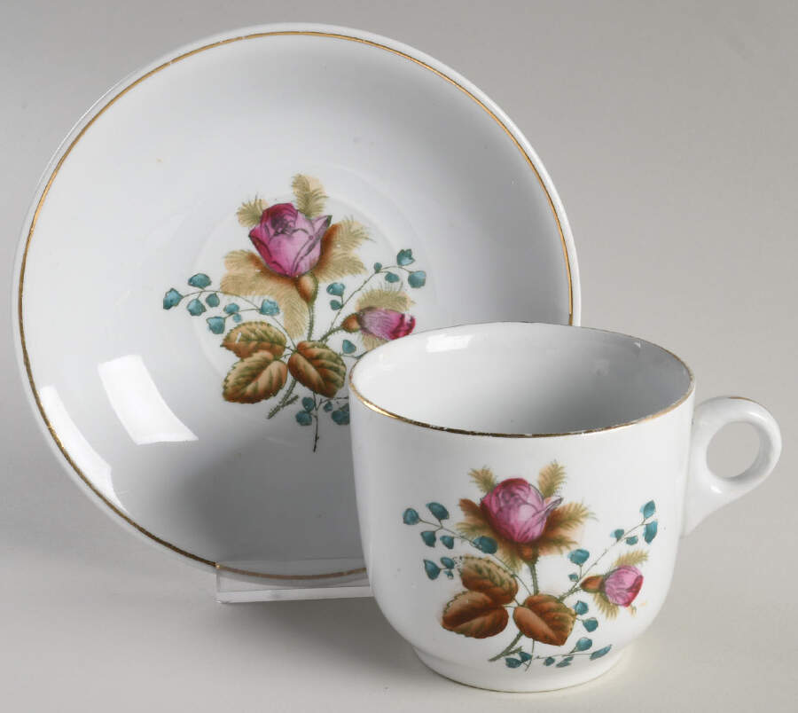 MEA1 Flat Cup & Saucer Set by Alfred Meakin-1