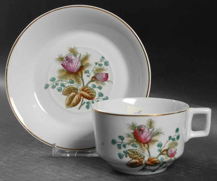 MEA1 Flat Cup & Saucer Set by Alfred Meakin-1