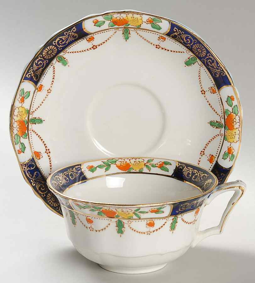 Solway Flat Cup & Saucer Set by Alfred Meakin-1