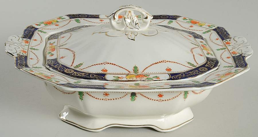 Solway Octagonal Covered Vegetable by Alfred Meakin-1