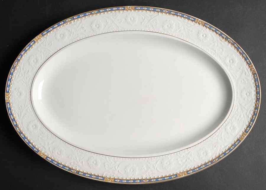 MEA7 16" Oval Serving Platter by Alfred Meakin-1