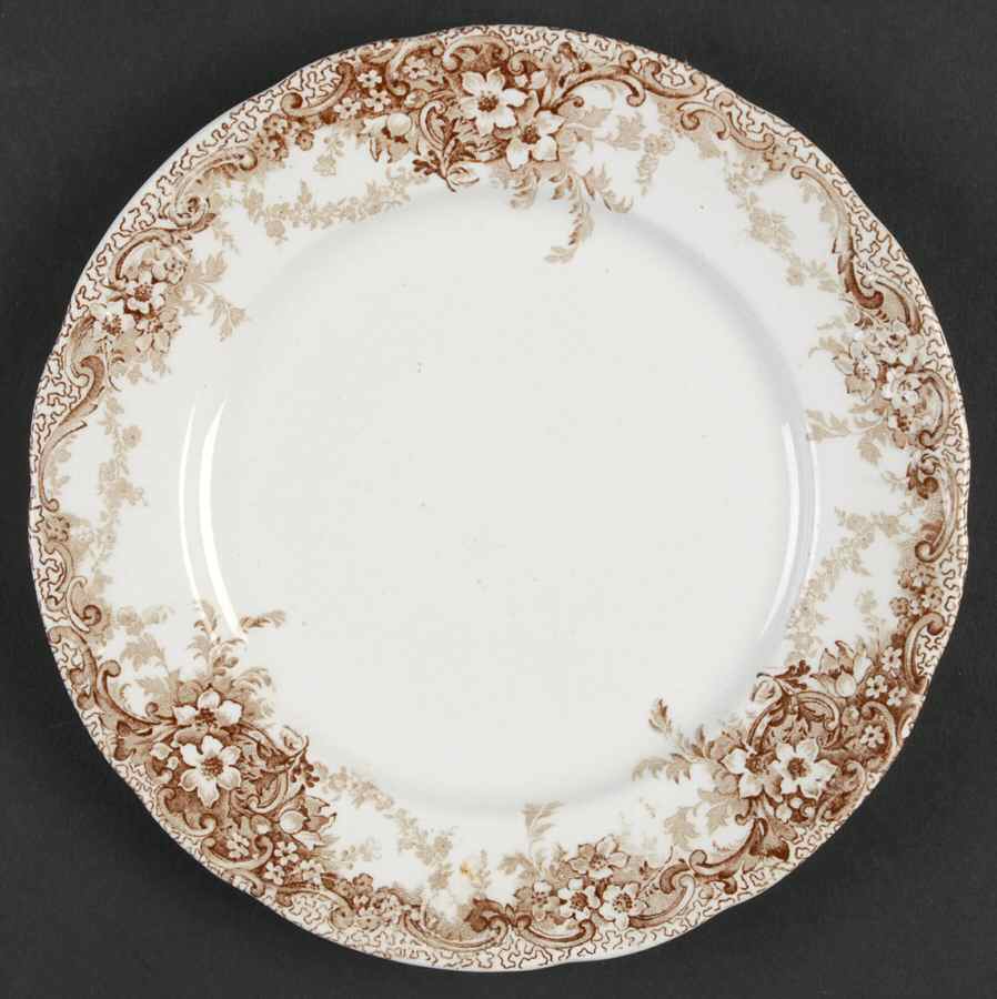 Medway Brown Bread & Butter Plate by Alfred Meakin-1