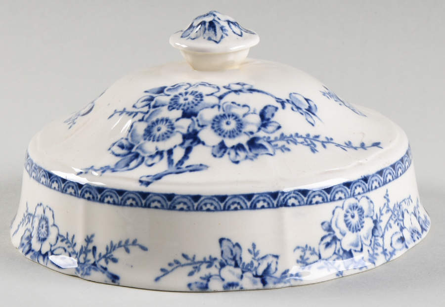 Medway Decor All Blue Lid for Round Butter by Alfred Meakin-1