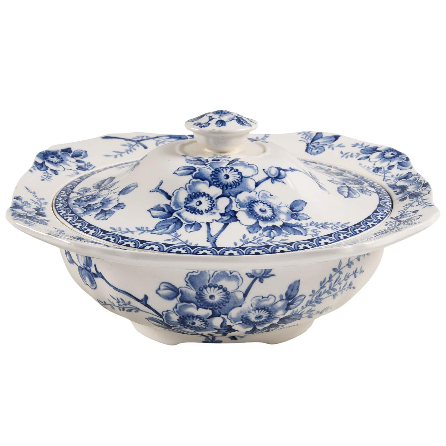 Medway Decor All Blue Square Covered Vegetable by Alfred Meakin-1