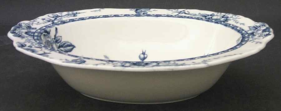Medway Decor All Blue 9" Oval Vegetable Bowl by Alfred Meakin-1