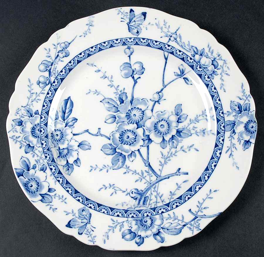 Medway Decor All Blue Luncheon Plate by Alfred Meakin-1