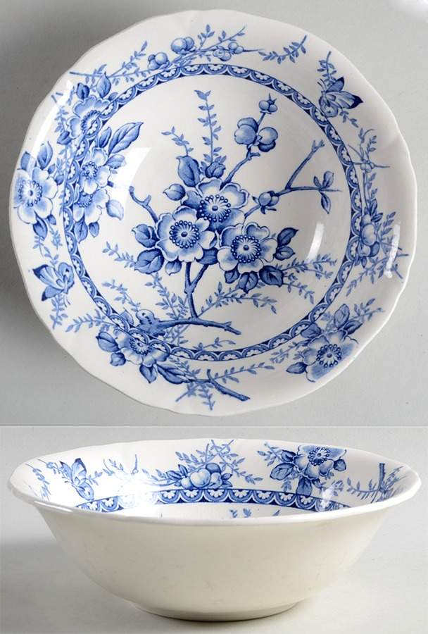 Medway Decor All Blue Coupe Cereal Bowl by Alfred Meakin-1
