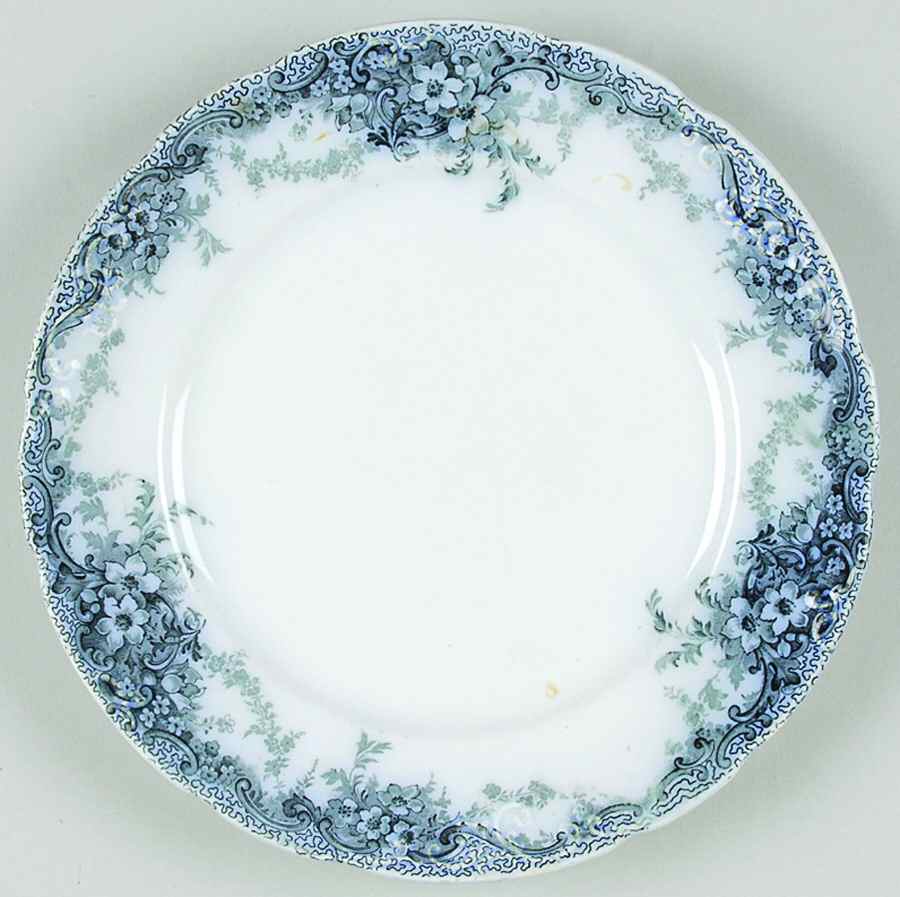 Medway Bluegreen Luncheon Plate by Alfred Meakin-1