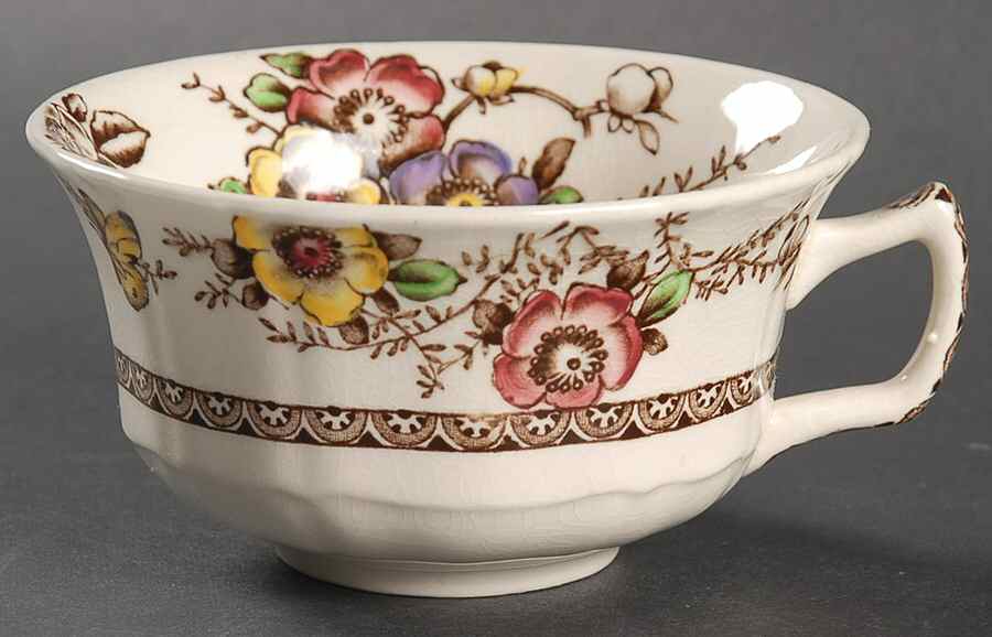 Medway Decor Dark Brown Multicolor Oversized Cup by Alfred Meakin-1