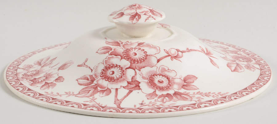 Medway Decor Pink Lid for Round Vegetable by Alfred Meakin-1