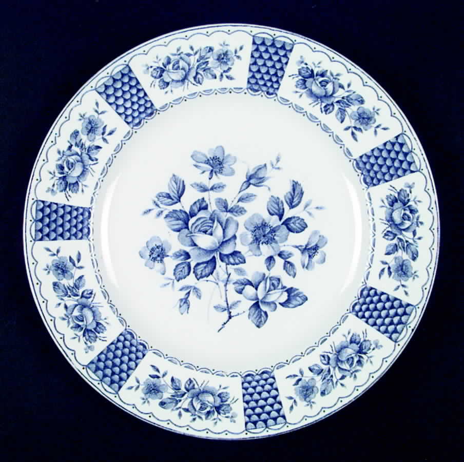 Melody  Blue Dinner Plate by Alfred Meakin-1