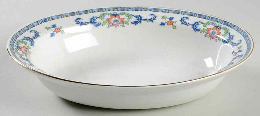 Mentone 9" Oval Vegetable Bowl by Alfred Meakin-1