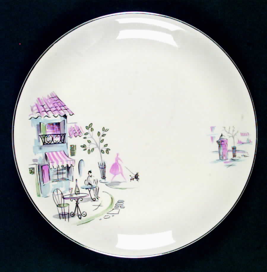 Montmartre Dinner Plate by Alfred Meakin-1