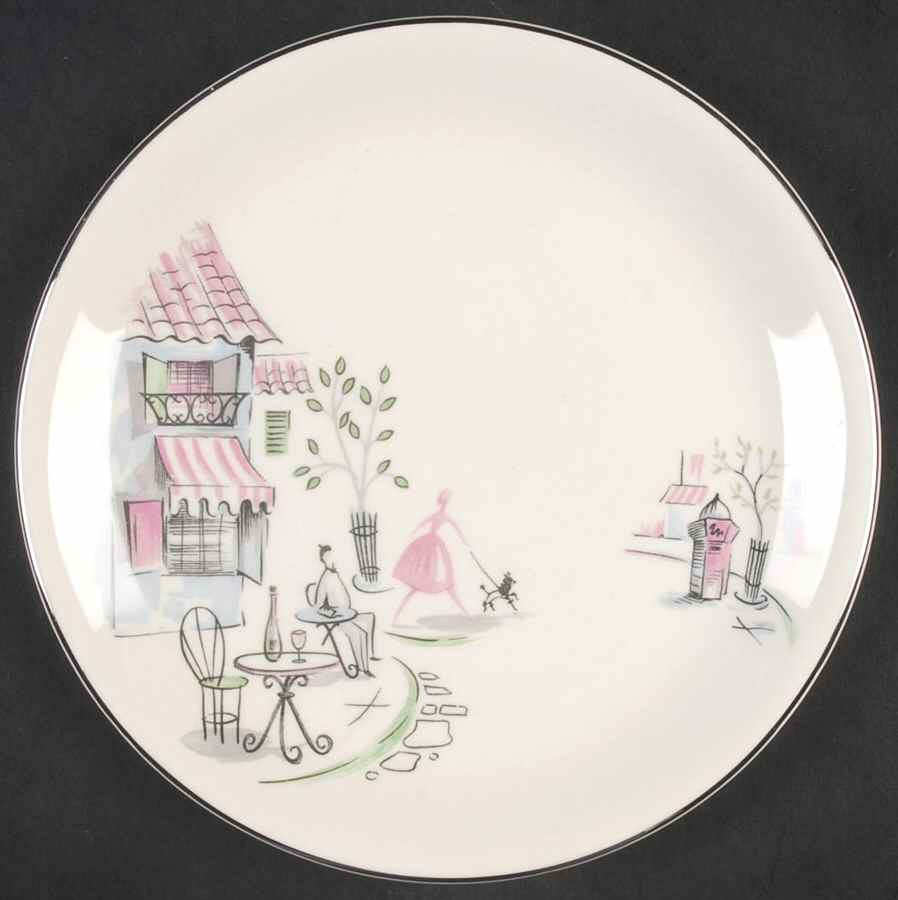 Montmartre Bread & Butter Plate by Alfred Meakin-1