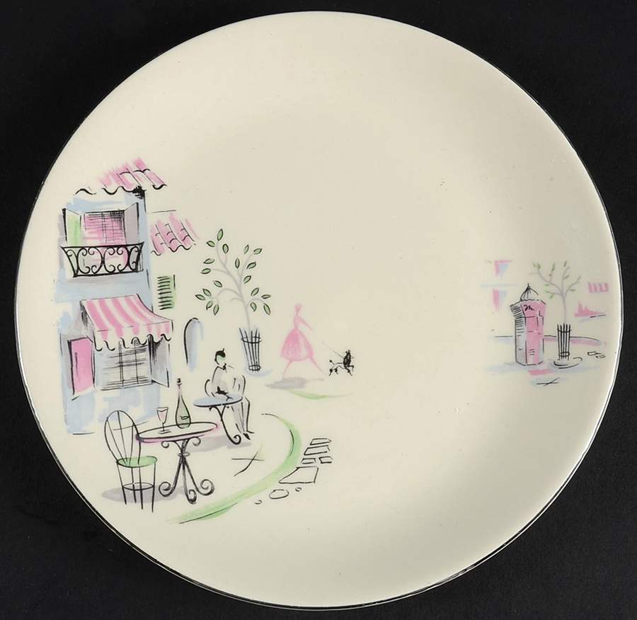 Montmartre Salad Plate by Alfred Meakin-1