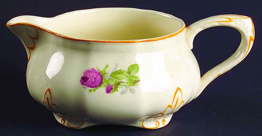 Moss Rose Gravy Boat by Alfred Meakin-1