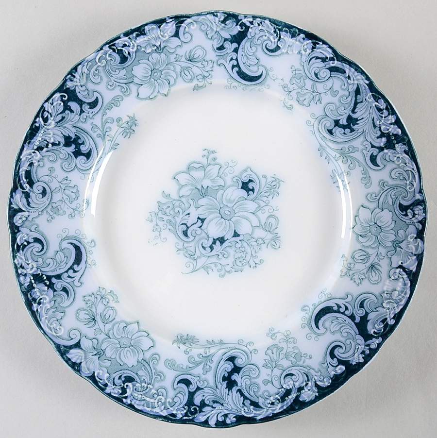 Ormonde Blue Green Luncheon Plate by Alfred Meakin-1
