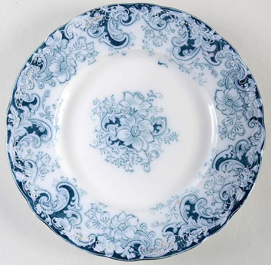 Ormonde Blue Green Dessert/Pie Plate by Alfred Meakin-1