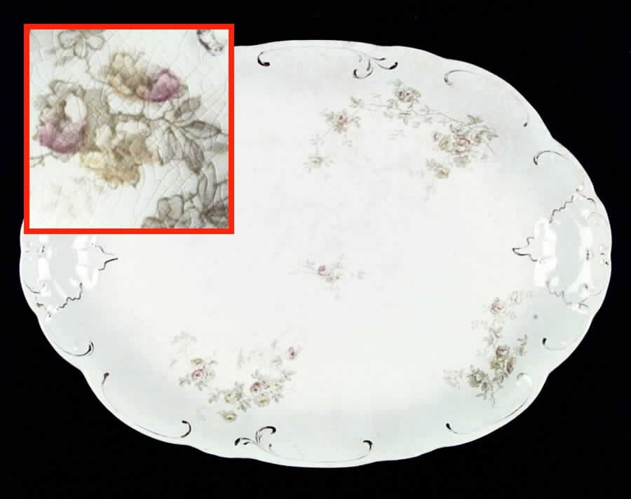 Oswell 14" Oval Serving Platter by Alfred Meakin-1