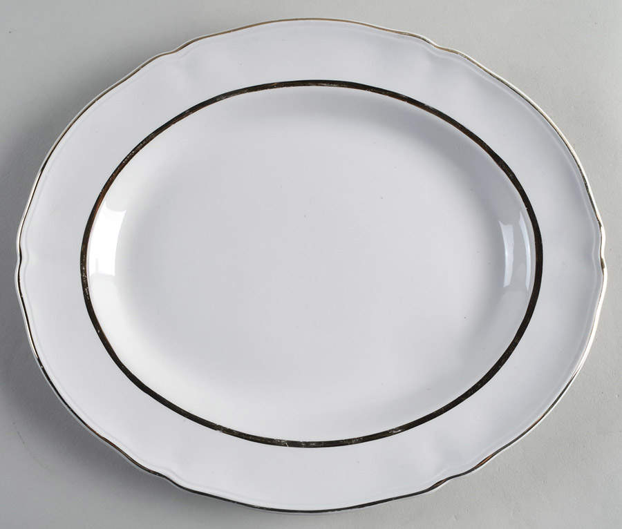 Perfection Gold 12" Oval Serving Platter by Alfred Meakin-1