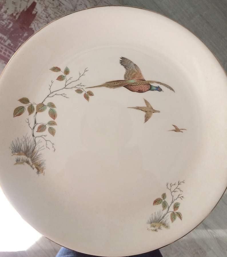 Pheasant Dinner Plate by Alfred Meakin-1