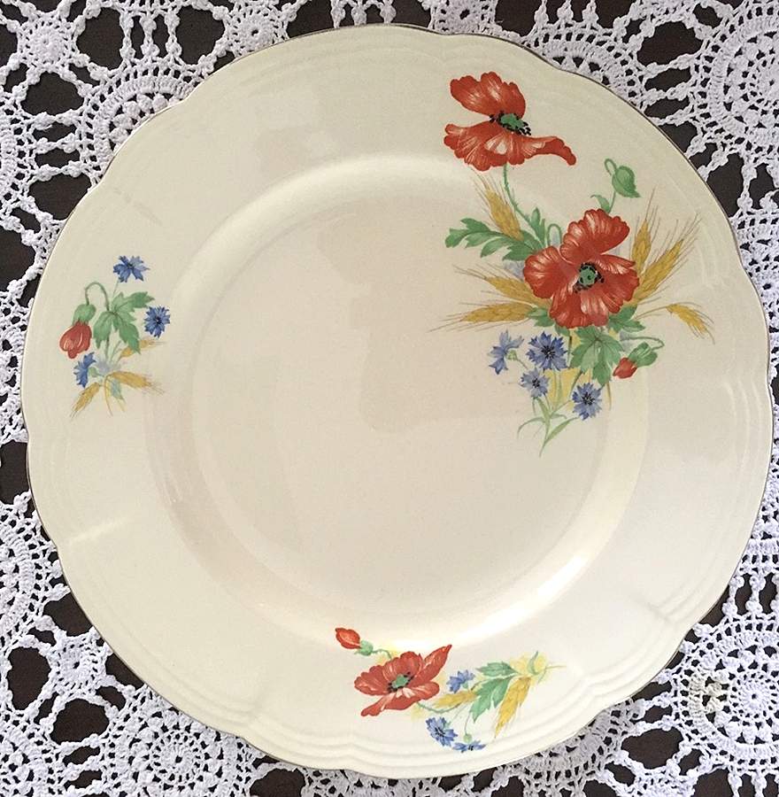 Poppy Dinner Plate by Alfred Meakin-1