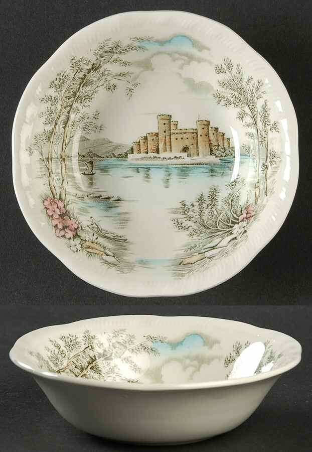 Queens Castle Multicolor Fruit/Dessert (Sauce) Bowl by Alfred Meakin-1