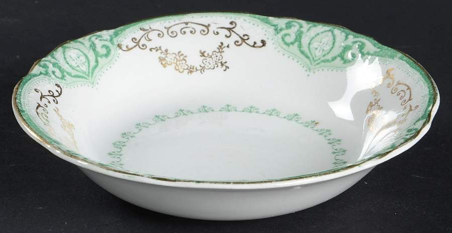 Raleigh Green Fruit/Dessert (Sauce) Bowl by Alfred Meakin-1