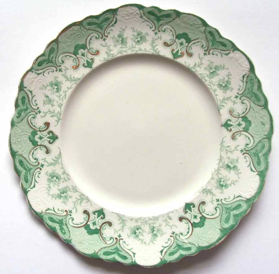 Regent Green Dinner Plate by Alfred Meakin-1