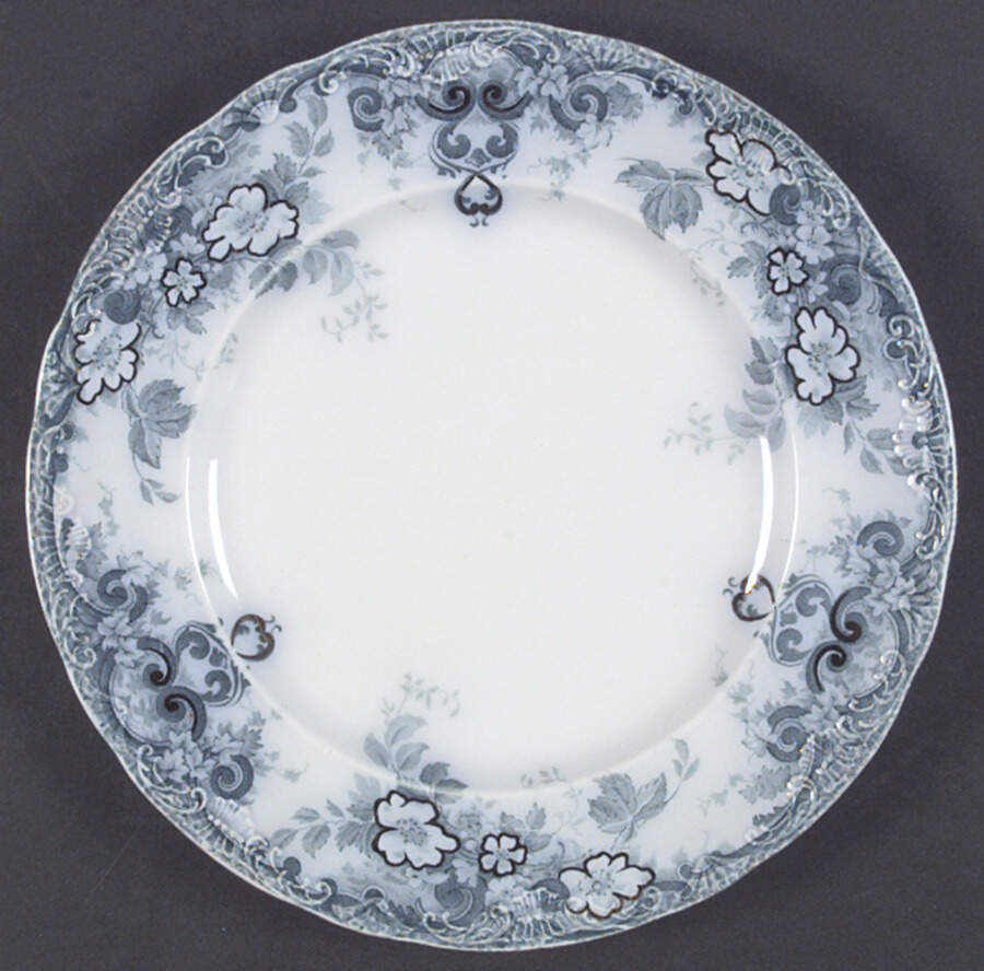 Richmond Blue Green Luncheon Plate by Alfred Meakin-1