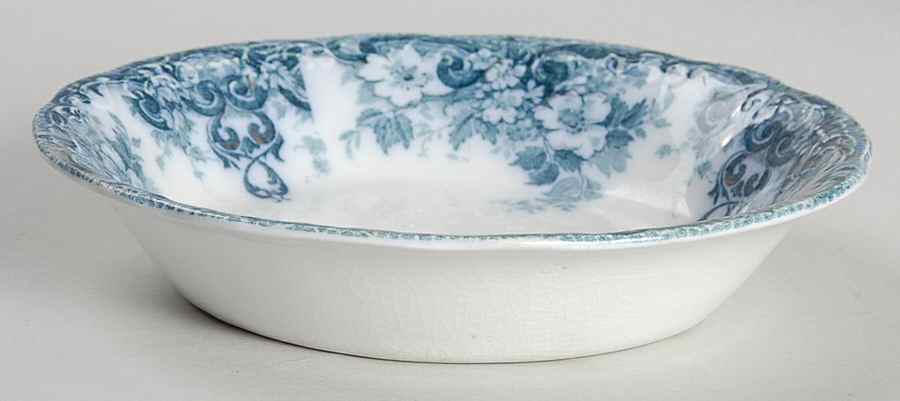 Richmond Blue Green Fruit/Dessert (Sauce) Bowl by Alfred Meakin-1