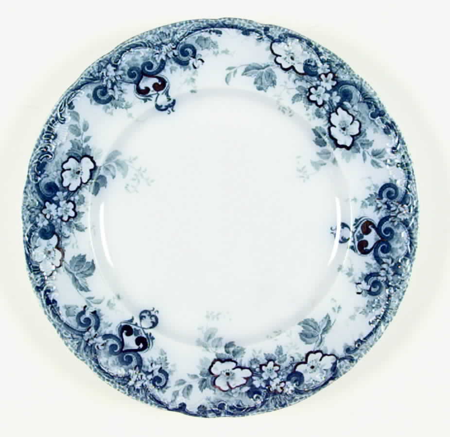 Richmond Green Luncheon Plate by Alfred Meakin-1