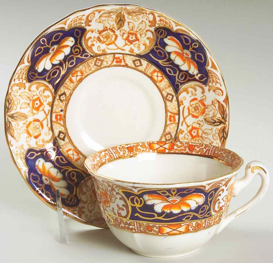 Royal Cameron Flat Cup & Saucer Set by Alfred Meakin-1