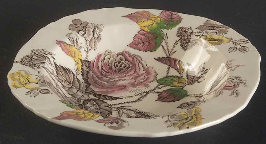 Rosalie Rim Fruit/Dessert (Sauce) Bowl by Alfred Meakin-1