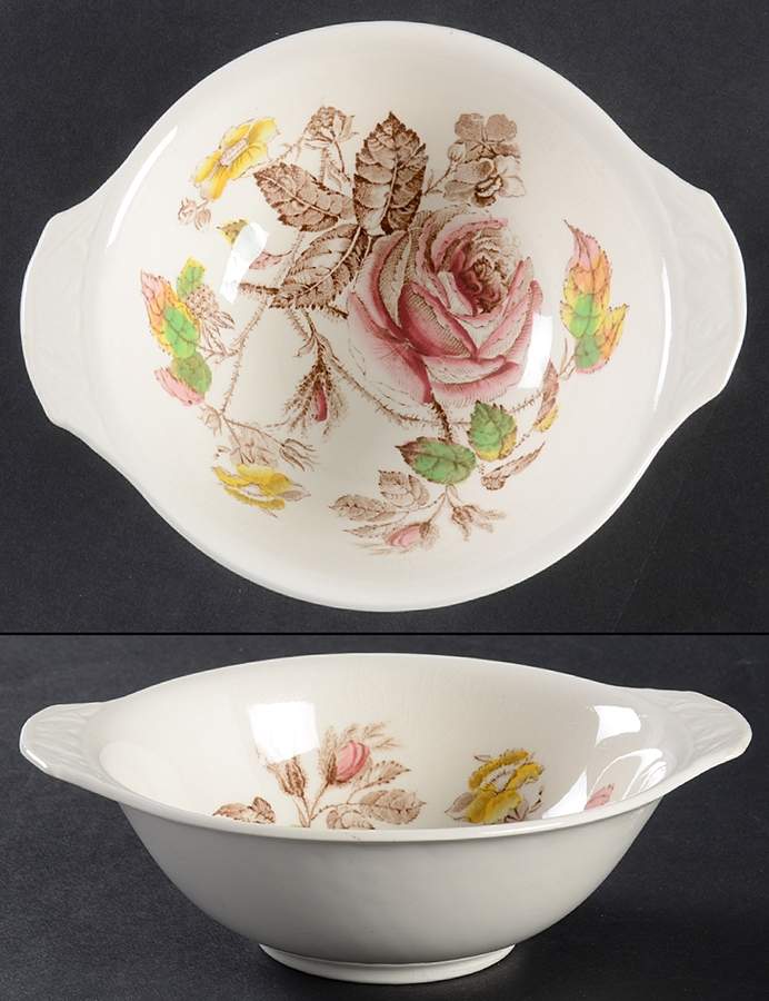 Rosalie Lugged Cereal Bowl by Alfred Meakin-1