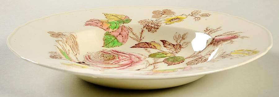 Rosalie Large Rim Soup Bowl by Alfred Meakin-1