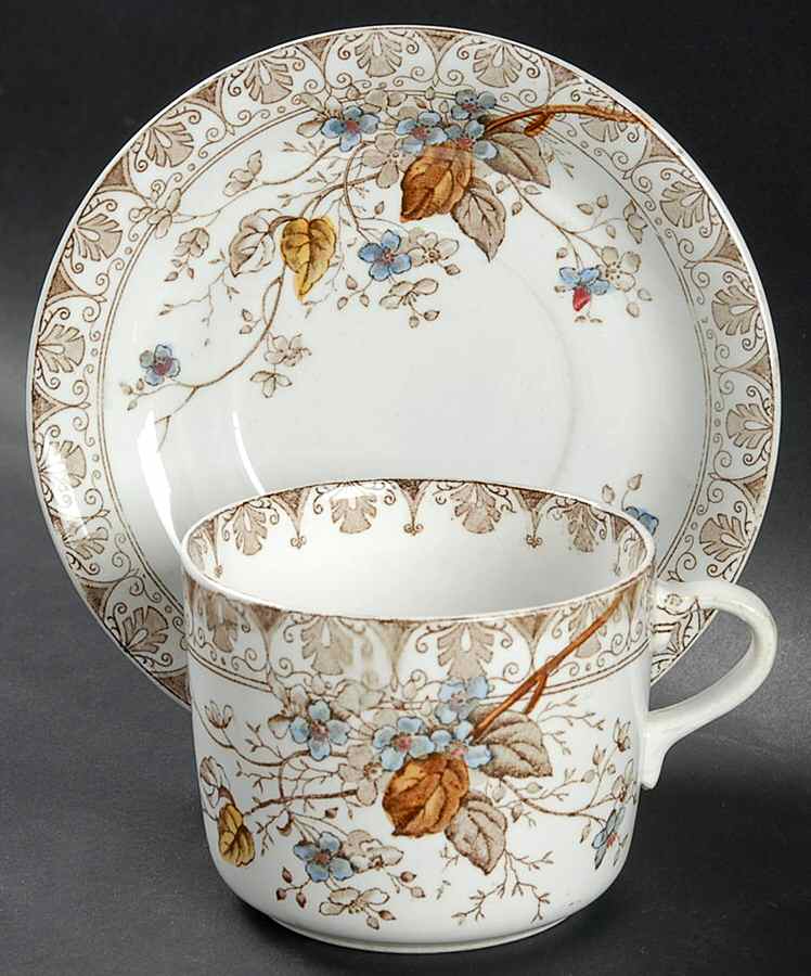 Rosaline Oversized Cup & Saucer Set by Alfred Meakin-1