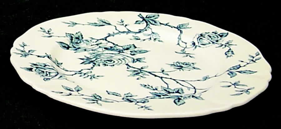 Rosa Blue Bread & Butter Plate by Alfred Meakin-1