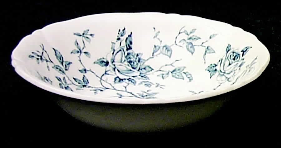 Rosa Blue Fruit/Dessert (Sauce) Bowl by Alfred Meakin-1
