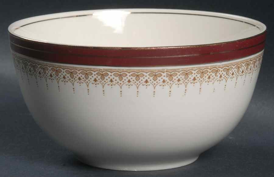Royal Wembley Burgundy Cranberry Bowl by Alfred Meakin-1