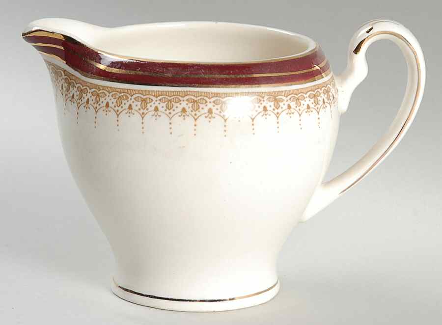 Royal Wembley Burgundy Creamer by Alfred Meakin-1