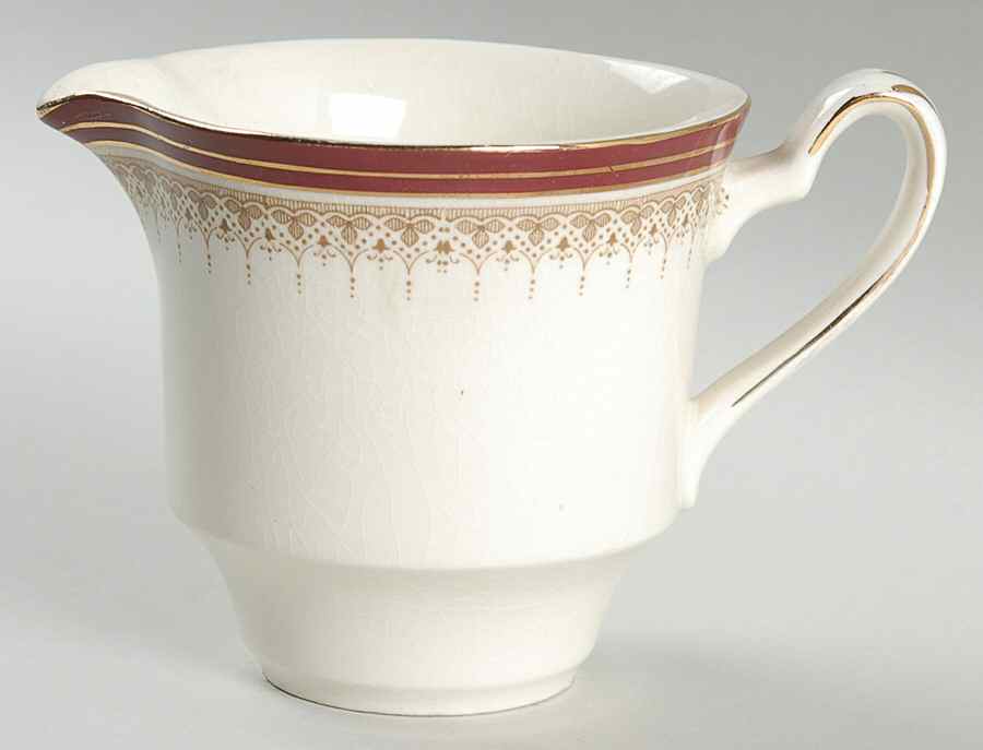 Royal Wembley Burgundy Creamer by Alfred Meakin-1