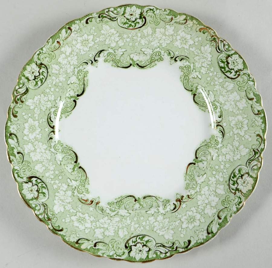 Roxbury Green Luncheon Plate by Alfred Meakin-1