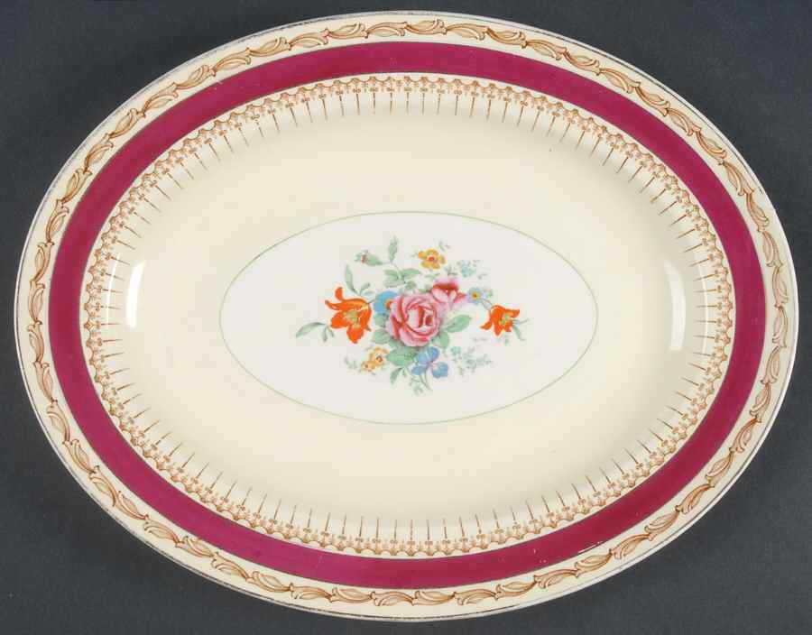 Saracen 11" Oval Serving Platter by Alfred Meakin-1