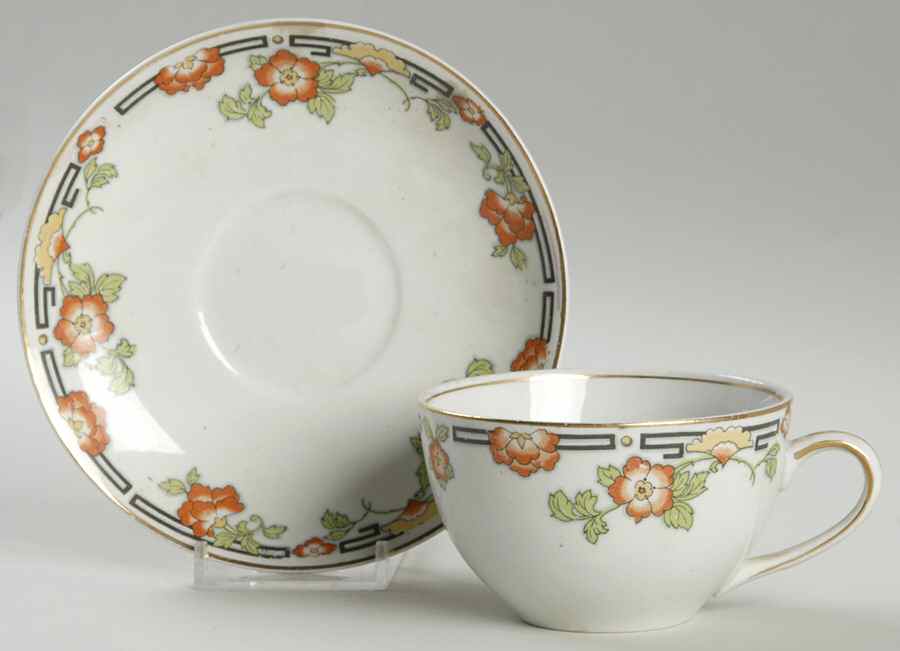 The Senate Flat Cup & Saucer Set by Alfred Meakin-1